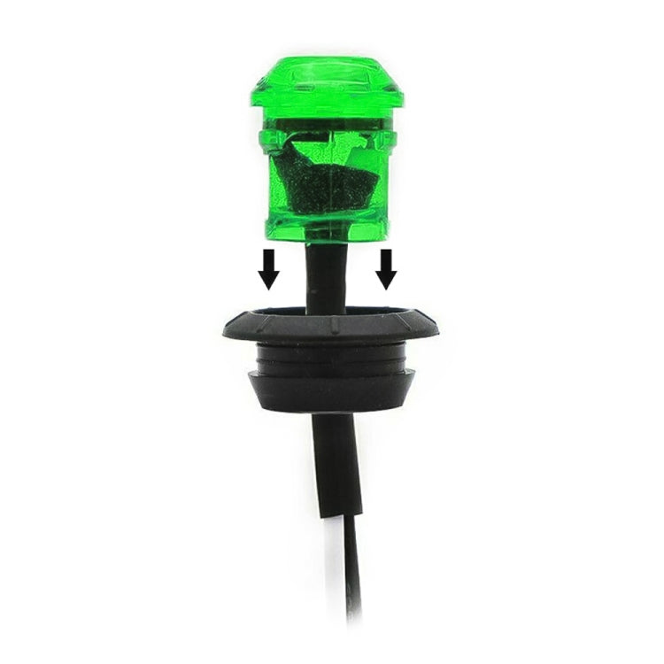 10 PCS MK-009 3/4 inch Car / Truck 3LEDs Side Marker Indicator Lights Bulb Lamp (Yellow Light)
