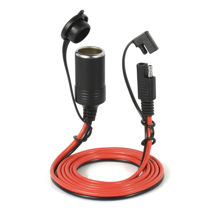 12V Car Charger Cigarette Lighter Extension Cord Female Socket with Quick Disconnect Wire Harness, Female Socket