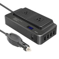DC12V 200W AC110V Car Smart Multi-functional Digital Display Inverter, US Plug, US Plug