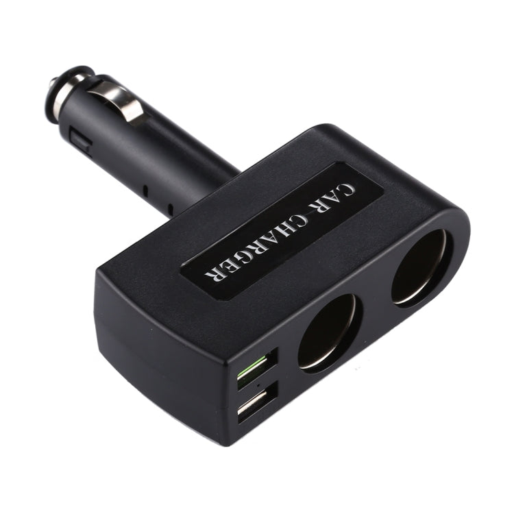 QC 3.0 Dual USB Ports 6A with 2 Socket Cigarette Lighter Splitter Car Charger