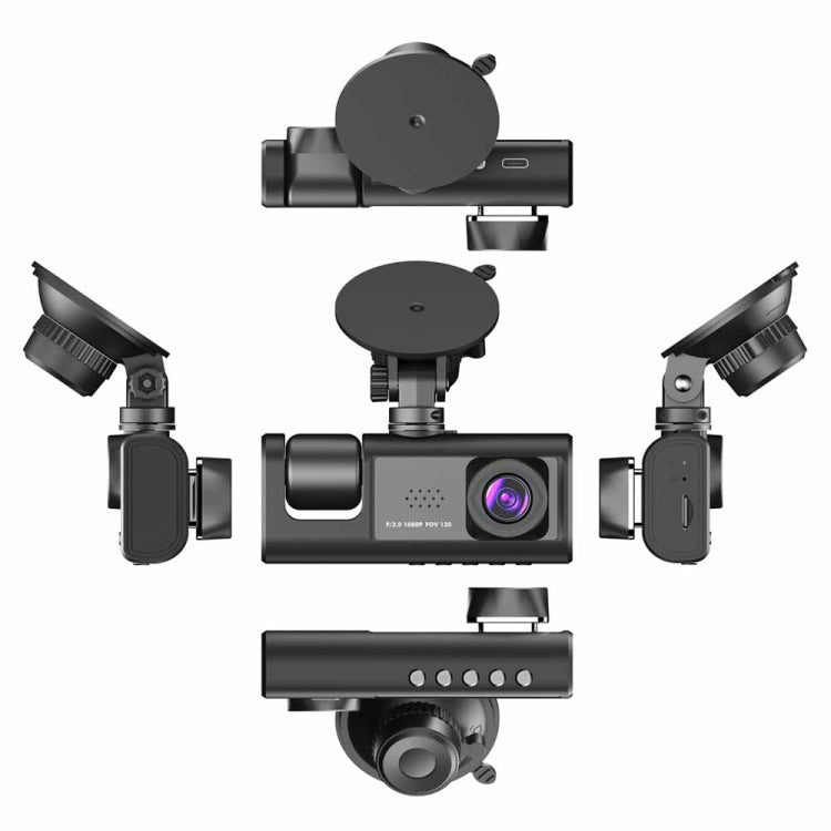 A1 3-lens Video HD  Car Driving Recorder