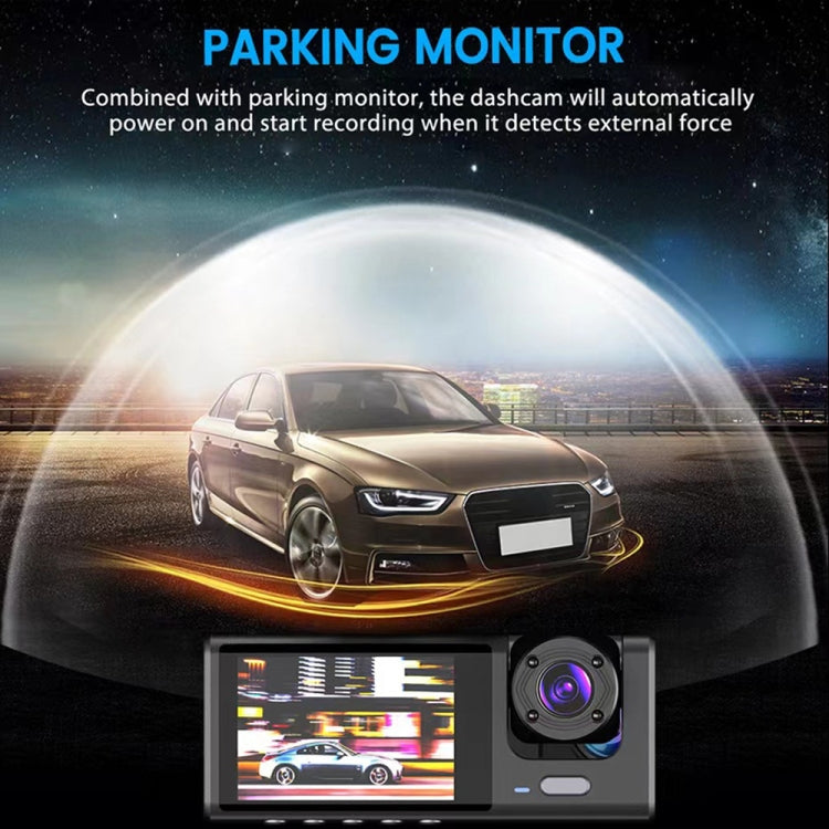 A1 3-lens Video HD  Car Driving Recorder