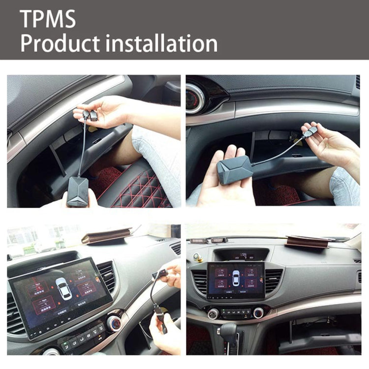 USB TPMS Tire Pressure Monitoring System Android with Internal Sensor for Car Radio DVD Player, with Internal Sensor