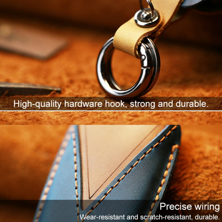 For Toyota Car Cowhide Leather Key Protective Cover Key Case, Three Keys Version, For Toyota