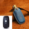 For Ford Car Cowhide Leather Key Protective Cover Key Case, Three Keys Version, For Ford, Three Keys Version