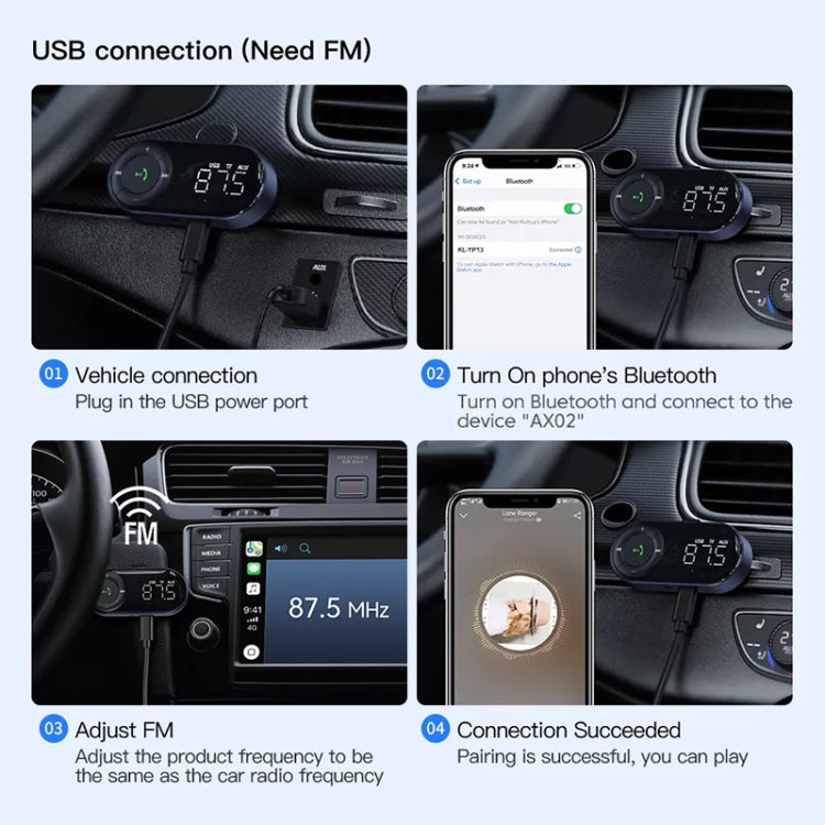 Car Bluetooth 5.2 Audio Receiver Support Wireless Calling, 5.2 Audio Receiver