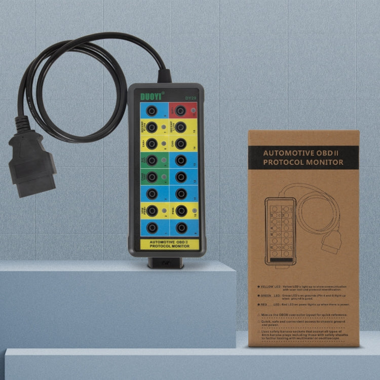DUOYI DY29 Car OBD2 Diagnostic Protocol Detector Tester, DY29