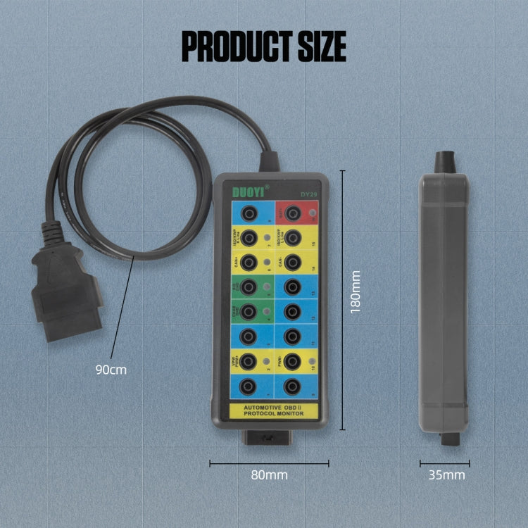 DUOYI DY29 Car OBD2 Diagnostic Protocol Detector Tester, DY29