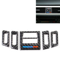 5 PCS Low Matching Carbon Fiber Car Air Outlet Decorative Sticker for BMW E90 / E92 / E93 2005-2012, Low Matching Air Outlet