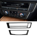 Car Carbon Fiber Air Conditioning CD Panel Decorative Sticker for Audi A6 S6 C7 A7 S7 4G8 2012-2018, Right Drive, Air Conditioning CD Panel, Right Drive