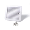 12V White Air Vent with Fan RV Trailer Caravan Gale Side Air Ventilation, A0672-02