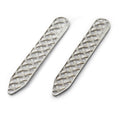 Weave Collar Stiffeners In Sterling Silver