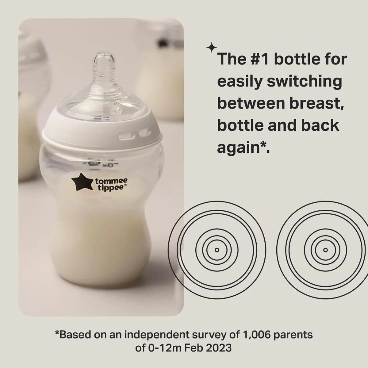 Tommee Tippee Closer to Nature Baby Bottle 260ml Pack of 3
