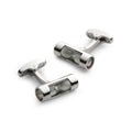 Hourglass Cufflinks In Silver
