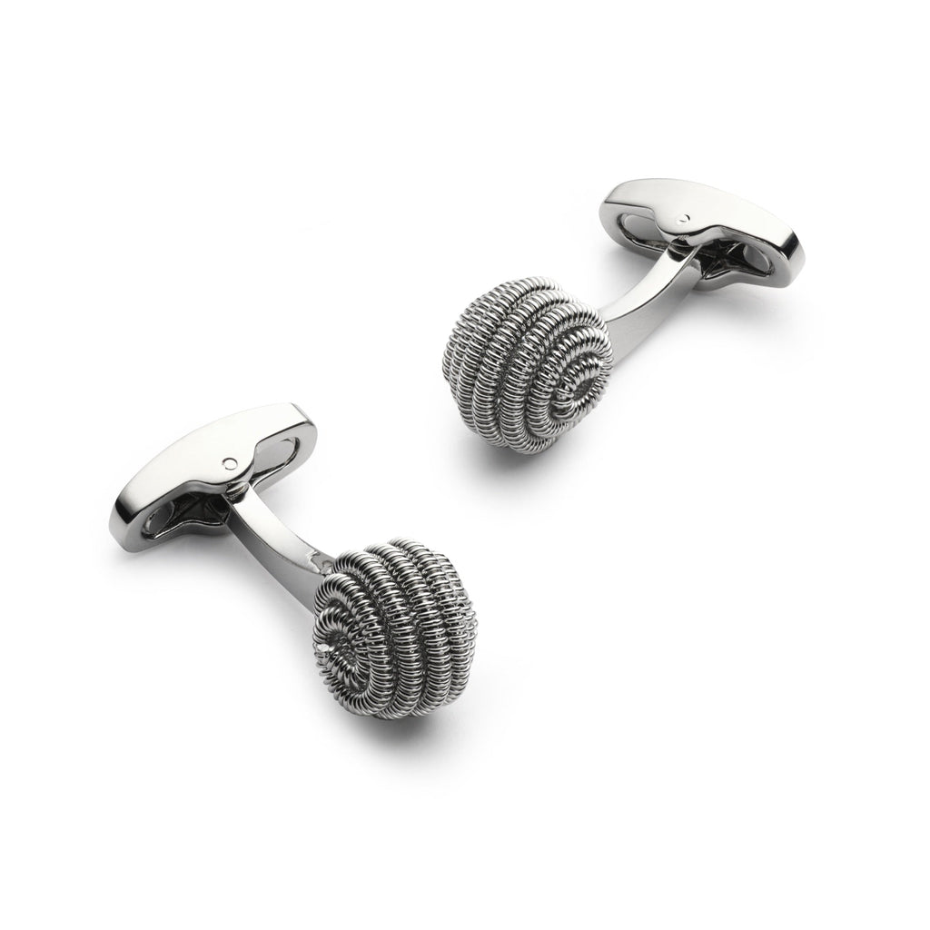 Spiral Cufflinks In Silver