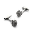 Spiral Cufflinks In Silver