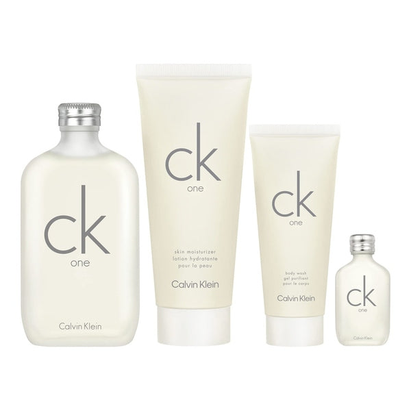 Calvin Klein CK One Gift Set 200ml EDT + 200ml Body Lotion + 100ml Shower Gel + 15ml EDT