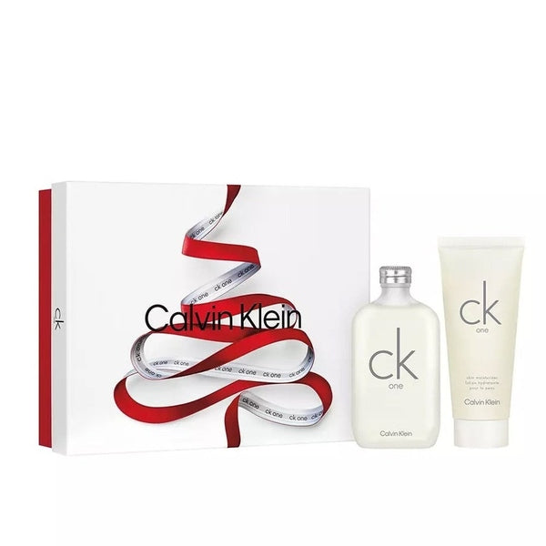 Calvin Klein CK One Gift Set 200ml EDT + 200ml Body Lotion - Christmas Edition