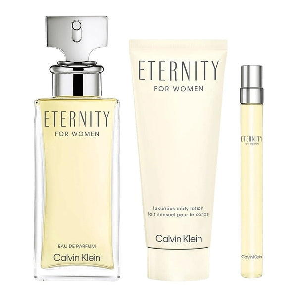 Calvin Klein Eternity Gift Set 100ml EDP + 100ml Body Lotion + 10ml EDP
