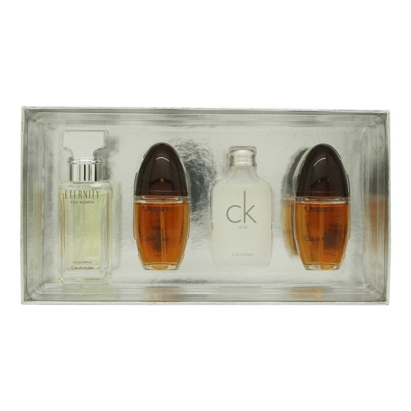 Calvin Klein Women Miniature Gift Set 15ml Eternity EDP + 15ml CK One EDT + 2 x 15ml Obsession EDP