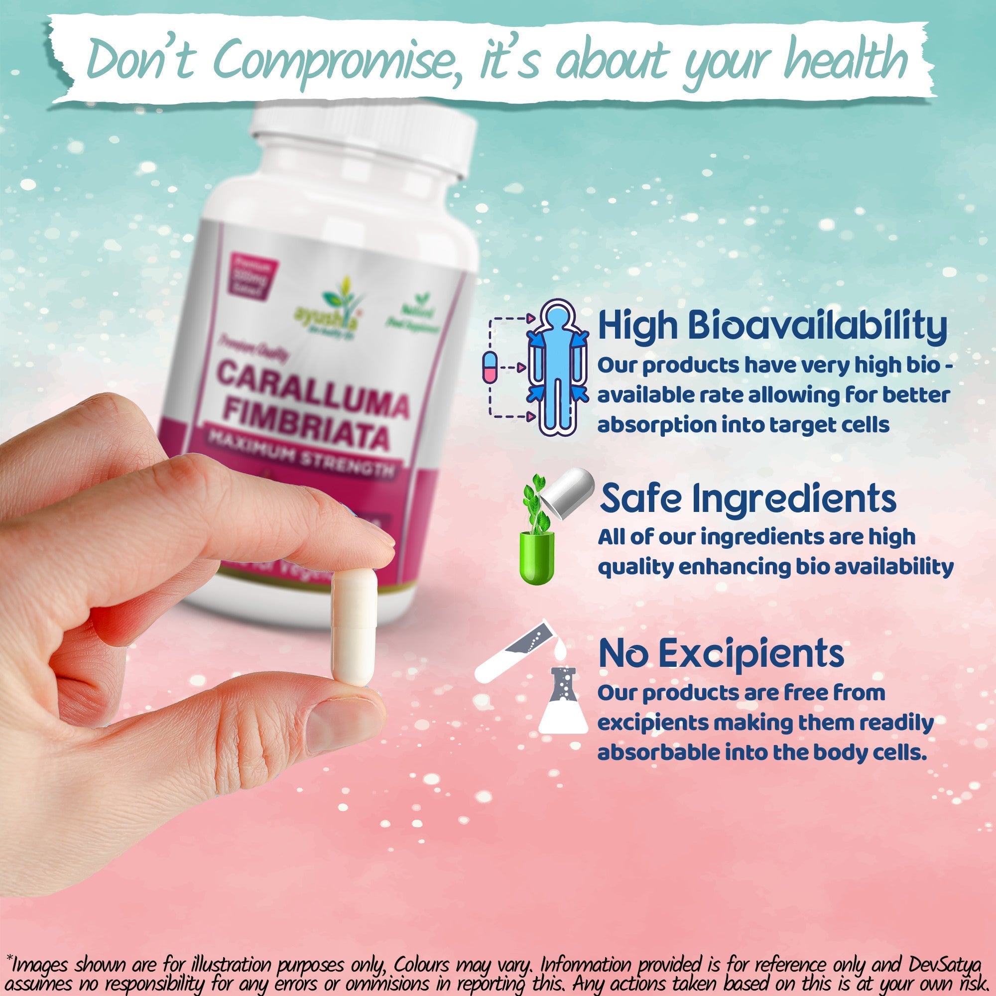 Ayushya Caralluma Fimbriata Capsules (Famine Food) Appetite Balance Support - Vegan, Gluten Free, Non-GMO, 60 Capsules