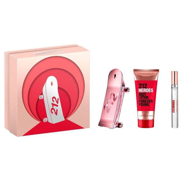 Carolina Herrera 212 Heroes Forever Young Gift Set 80ml EDP + 100ml Body Lotion + 10ml EDP