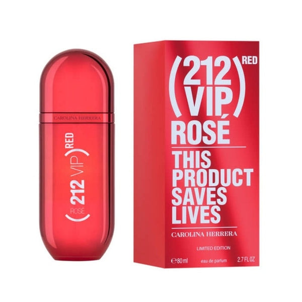 Carolina Herrera 212 VIP Rosé Red Eau de Parfum 80ml Spray - Limited Edition