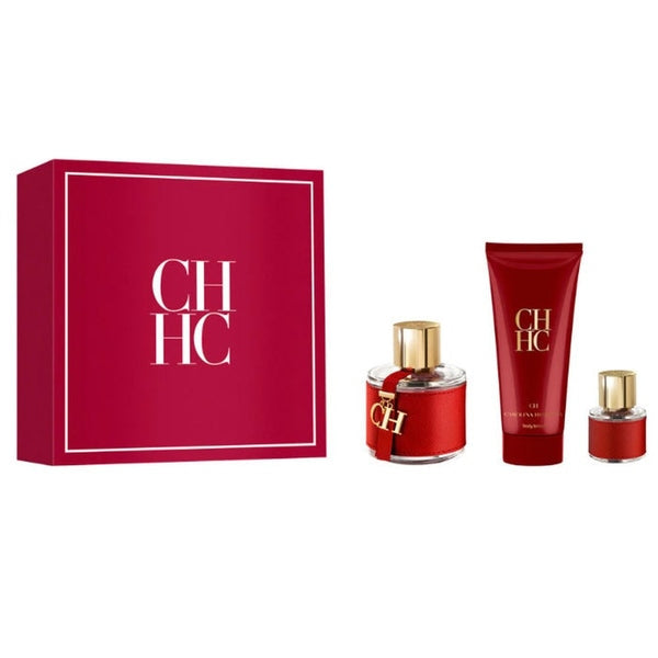 Carolina Herrera CH Gift Set 100ml EDT + 100ml Body Lotion + 8ml EDT