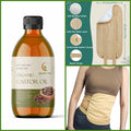 Organic Castor Oil 2 Piece Pack with a Bamboo Body Wrap (Up to 40" Waist)