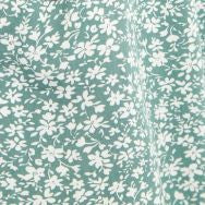 Louche Cathleen Micro Blossom Print Mini Tea Dress In Green