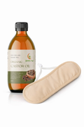 Organic Castor Oil 2 Piece Pack with a Bamboo Neck Wrap