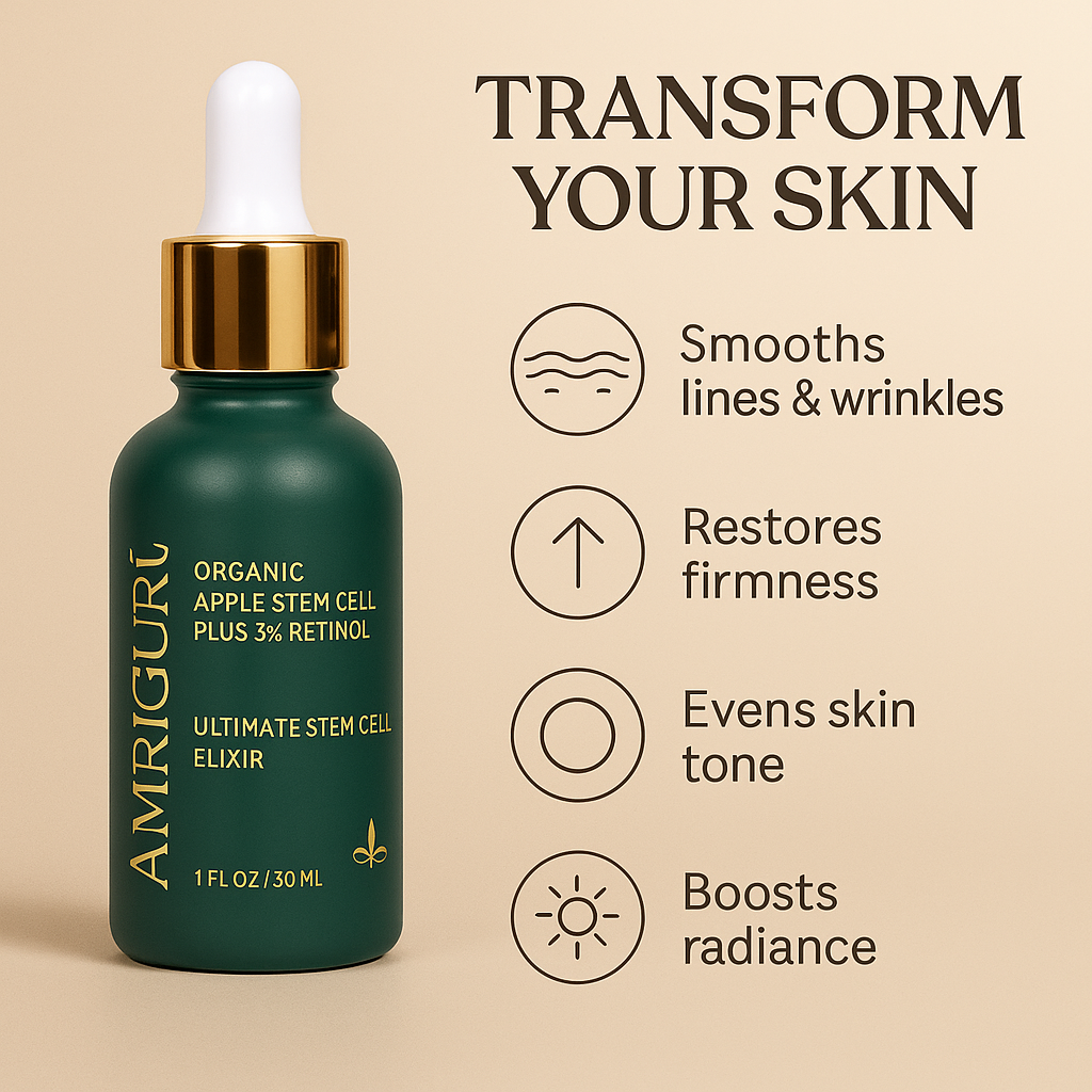 Ammuri Apple Stem Cell Retinol 5% Serum 30ml | High-Strength Evening Renewal
