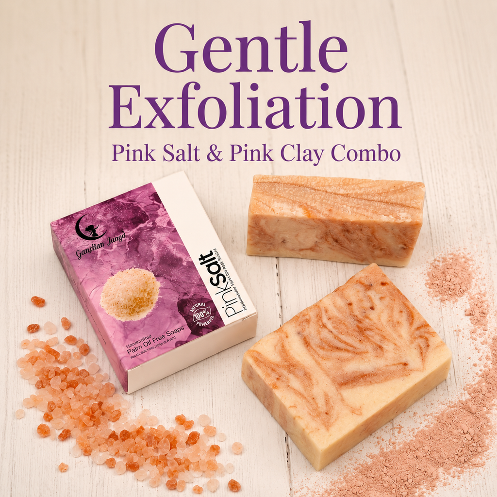 Pink Salt - Gentle Exfoliating Soap Bar - Himalayan Salt & Pink Clay