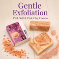 Pink Salt - Gentle Exfoliating Soap Bar - Himalayan Salt & Pink Clay