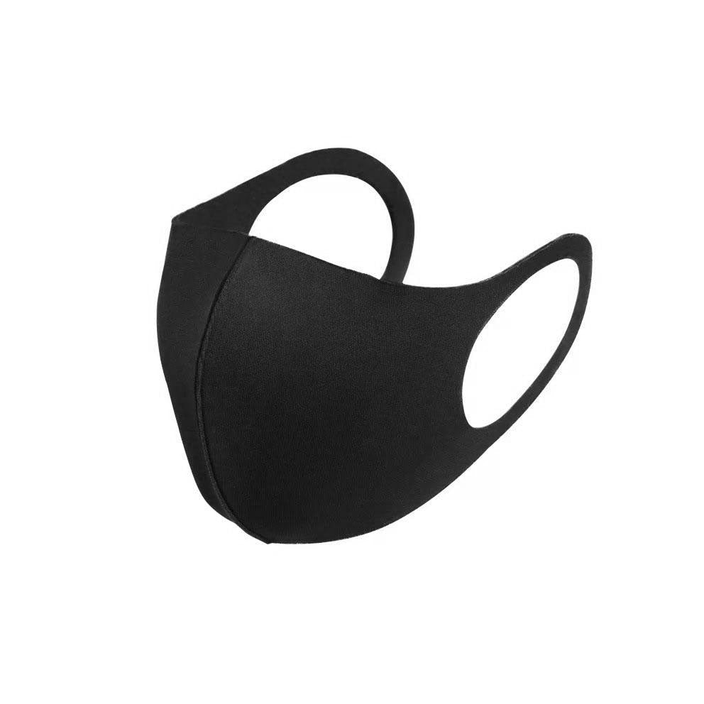 6 Pack Small Childrens Kids Black Reusable Fabric Face Masks Covering Washable Adult Size