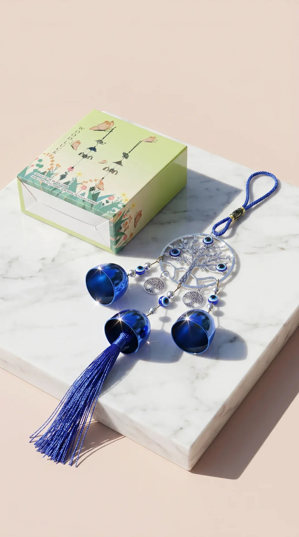 Evil Eye Tree Of Life Tassel Wind Chime