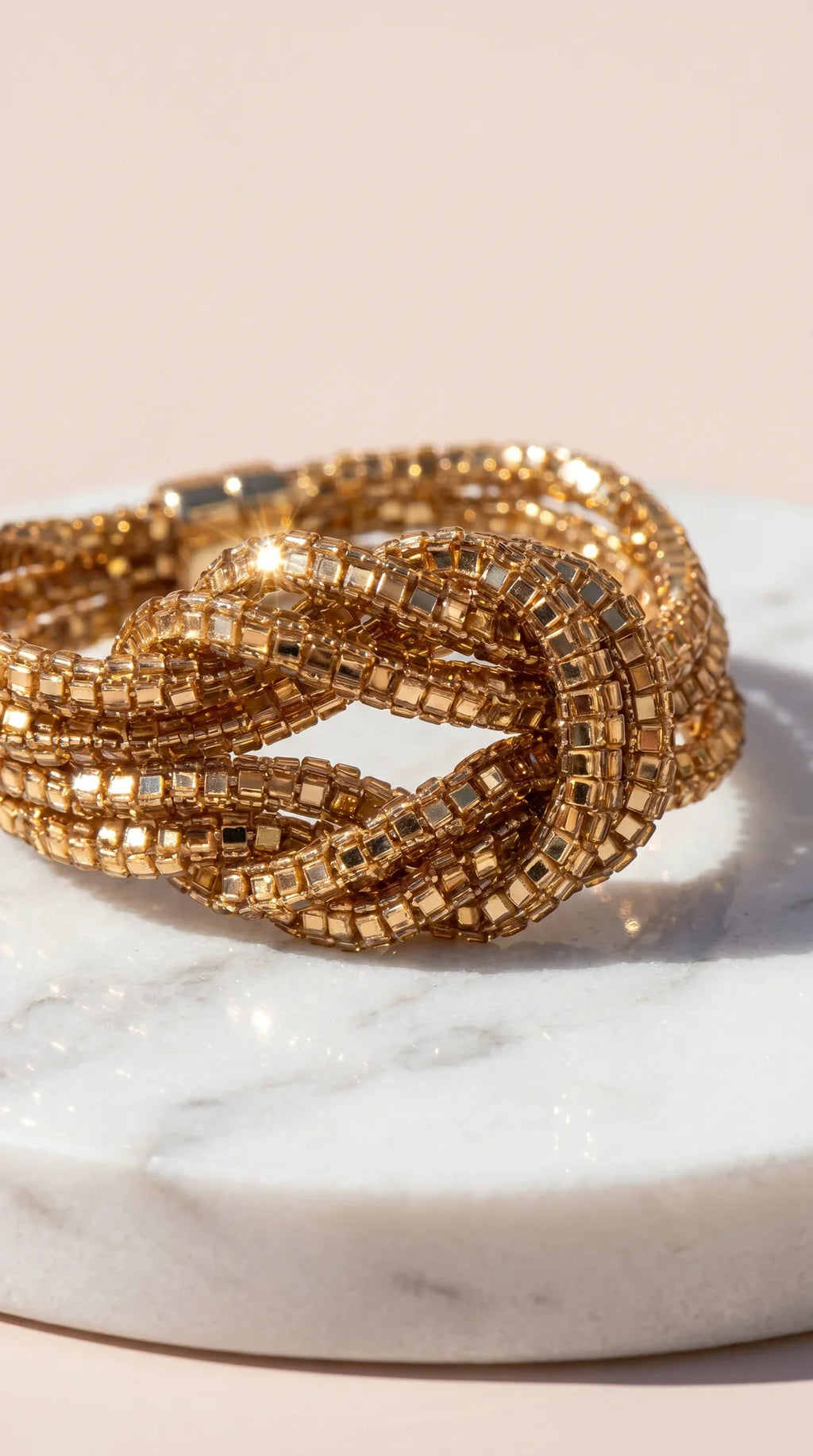 Magnetic Love Knot Crystal Bracelet