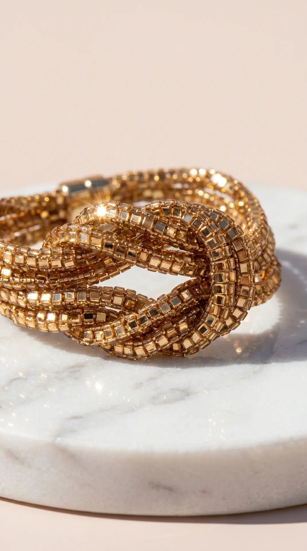 Magnetic Love Knot Crystal Bracelet