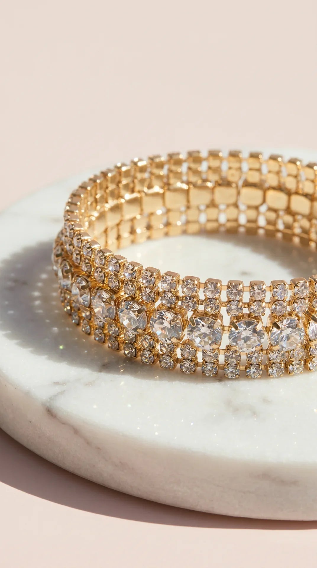 Crystal Round Cut Tennis Bracelet