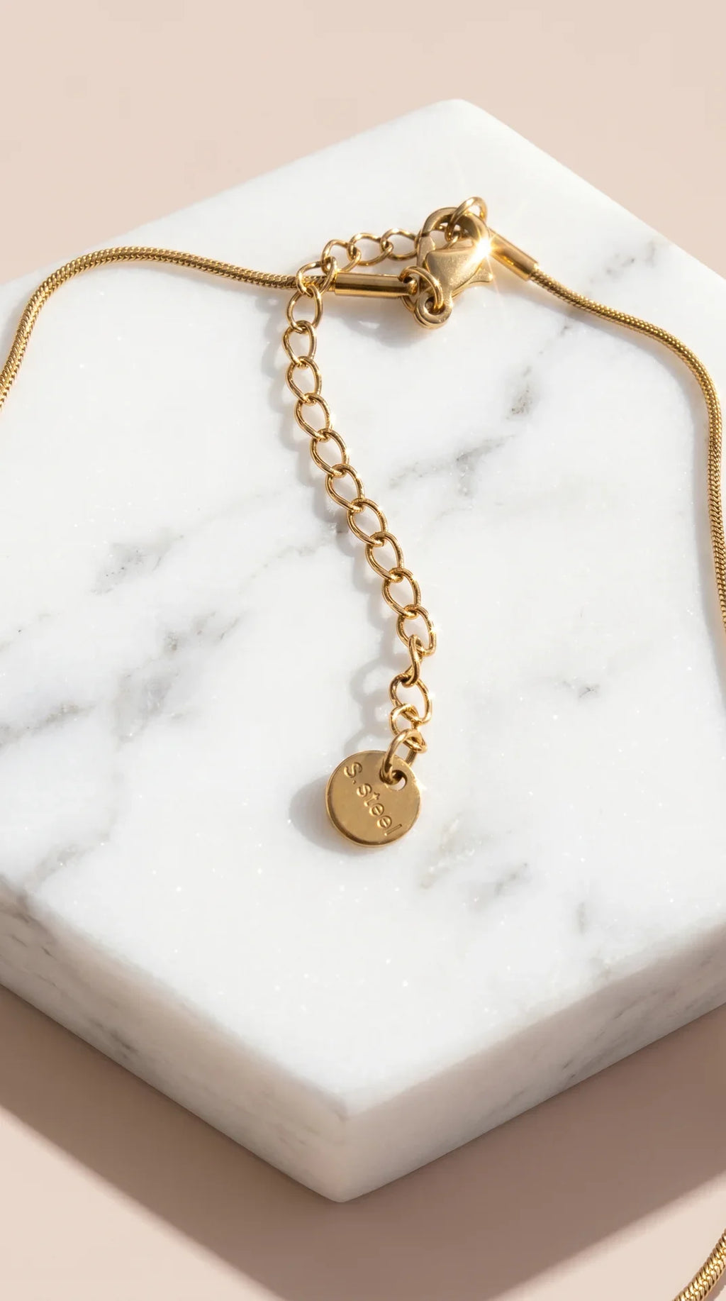 Red Cherry Gold Plated Steel Pendant Necklace