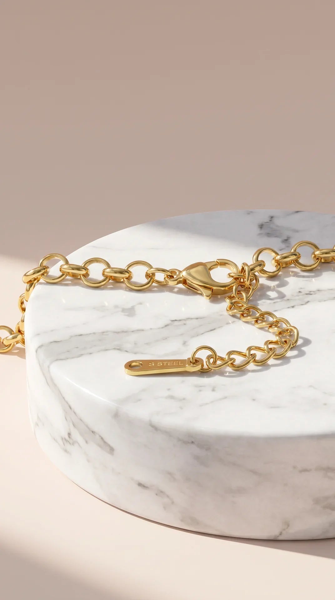 Cherry Gold Plated Steel Crystal Pendant Necklace