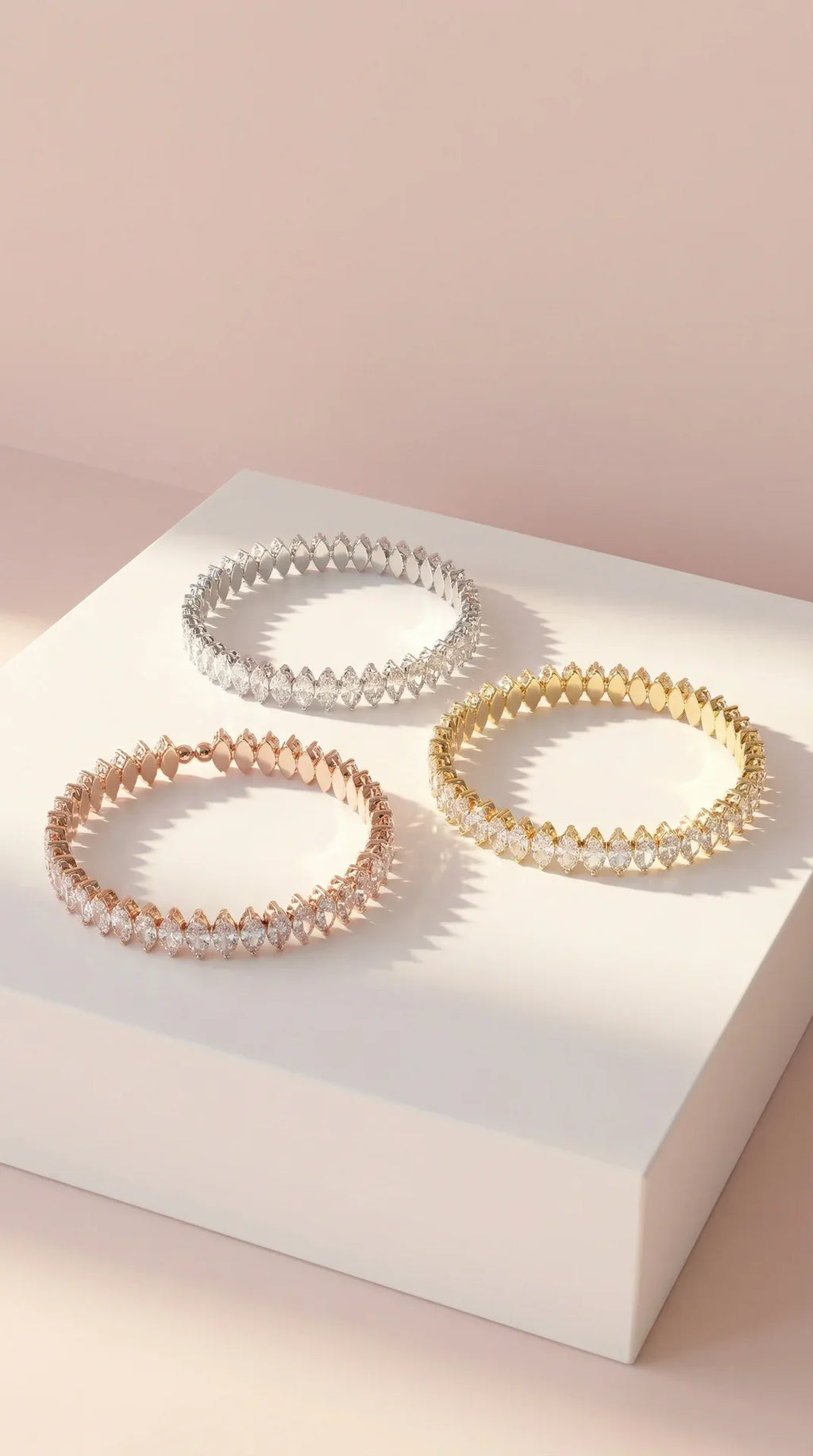 Stretchy Oval Crystal Bracelet Cuff