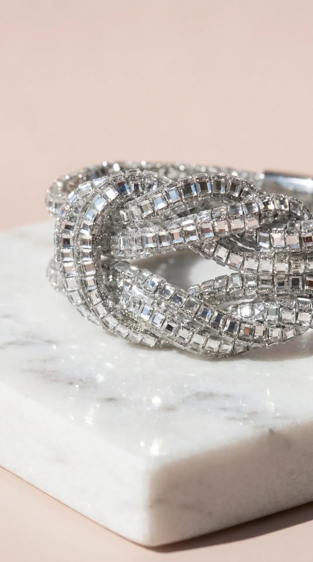 Magnetic Love Knot Crystal Bracelet