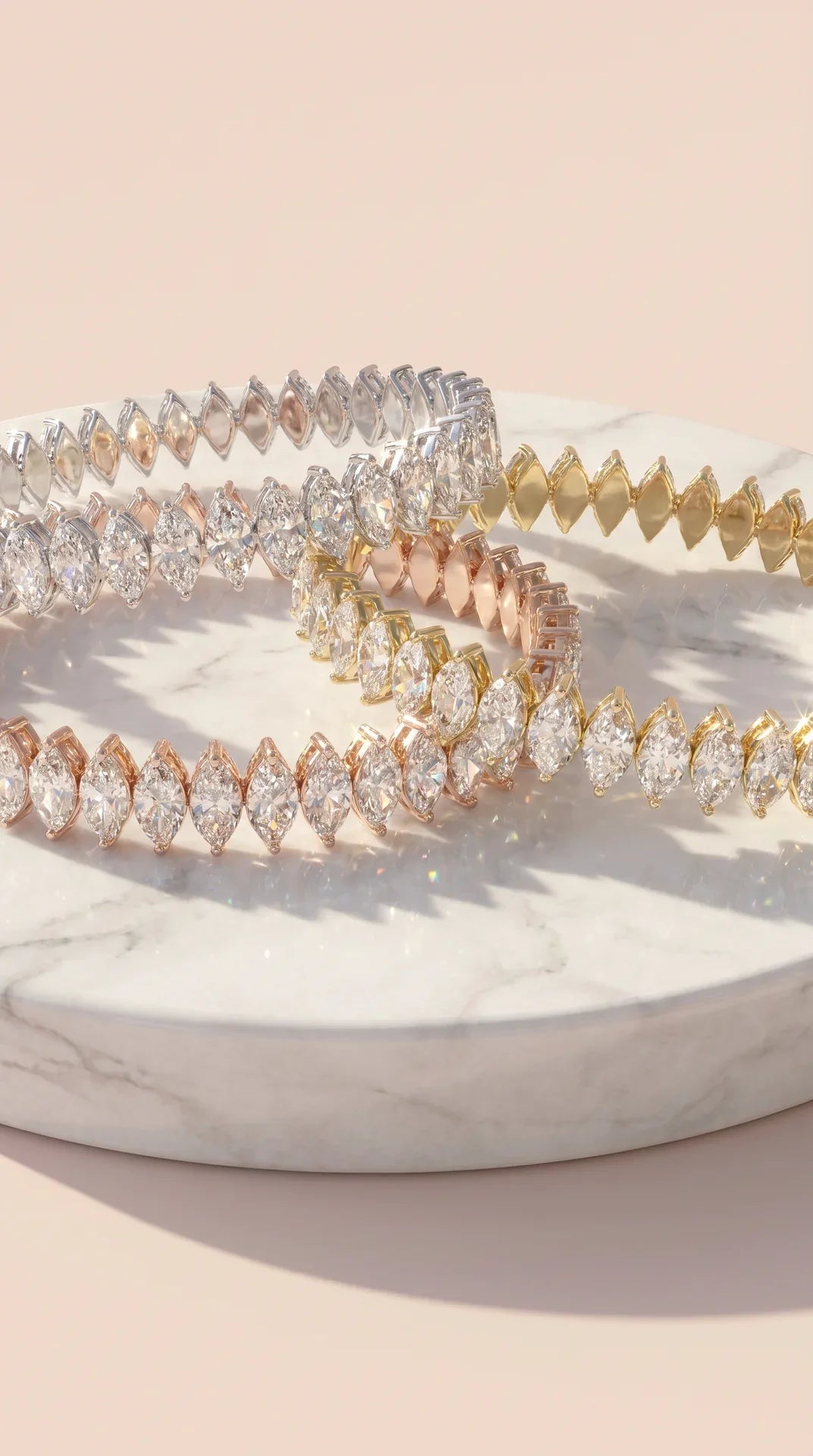 Stretchy Oval Crystal Bracelet Cuff