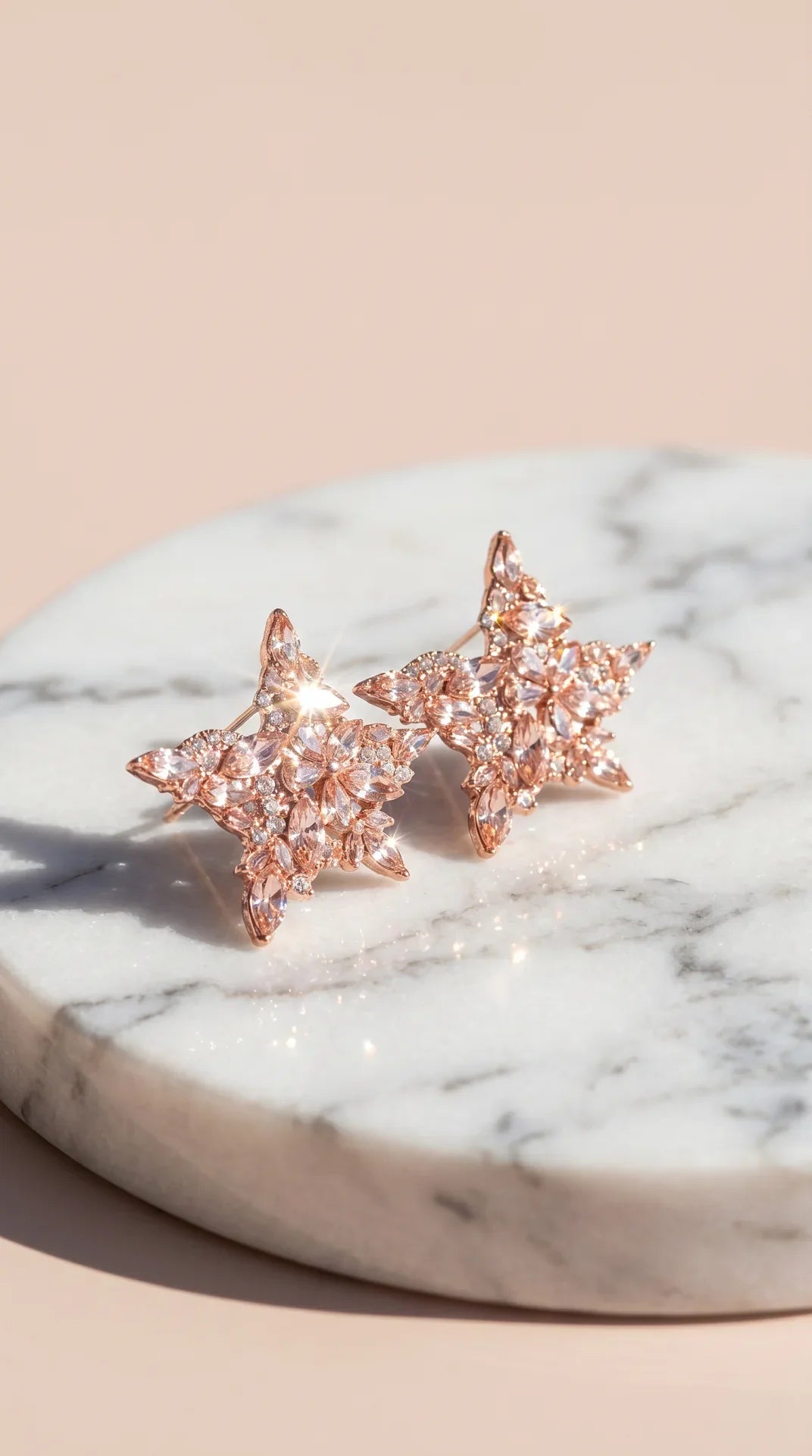 Star Statement Crystal Stud Earrings