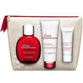 Clarins Eau Dynamisante Gift Set 100ml Eau Dynamisante + 30ml Exfoliating Body Scrub + 100ml Moisturizing Body Lotion + Toiletry Bag