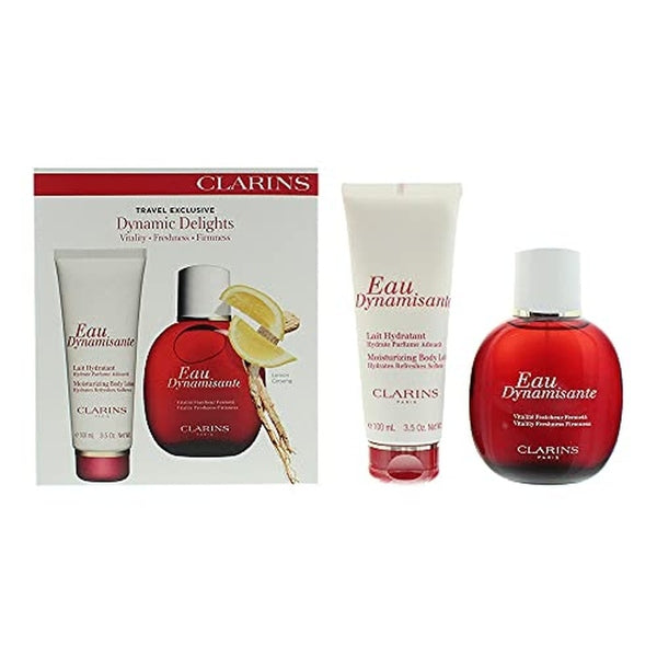 Clarins Eau Dynamisante Gift Set 100ml Eau Dynamisante Spray + 100ml Moisturizing Body Lotion