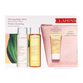 Clarins Perfect Cleansing Kit for Combination to Oily Skin Gift Set 200ml Velvet Cleansing Milk + 200ml Purifying Toning Lotion + 30ml Purifying Gentle Foaming Cleanser + Bag