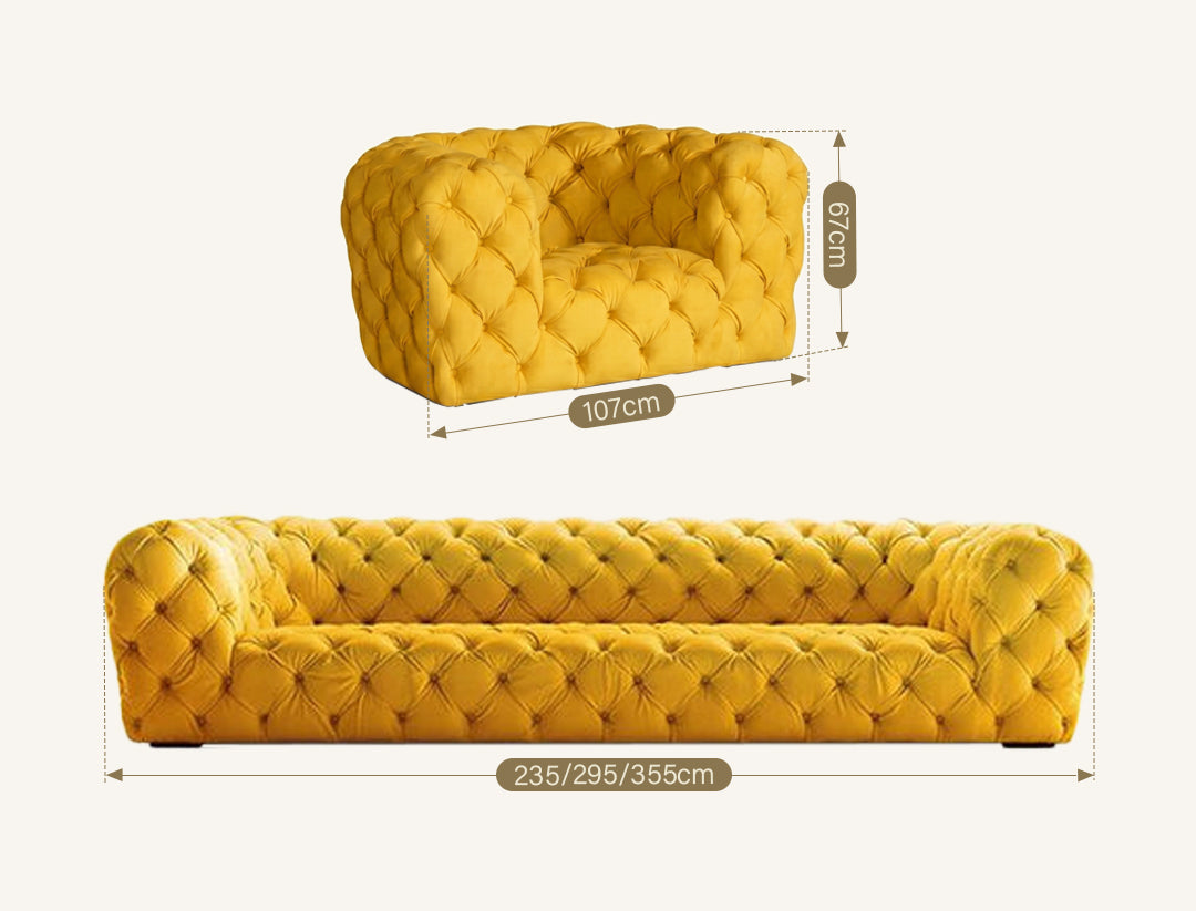 ClassicCharm Three Seater/ Four Seater Sofa
