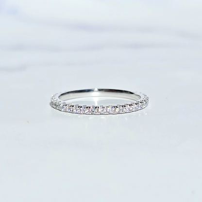 Classic Full Eternity Ring  (1.8 mm) in Sterling Silver
